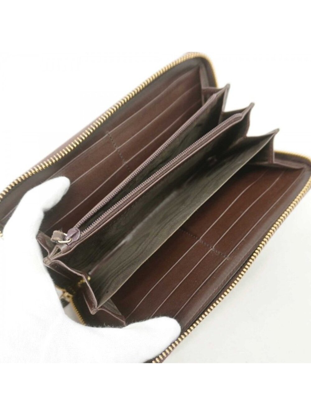 Gucci Wallet Guccissima Leather Brown Gold - Picture 3 of 8